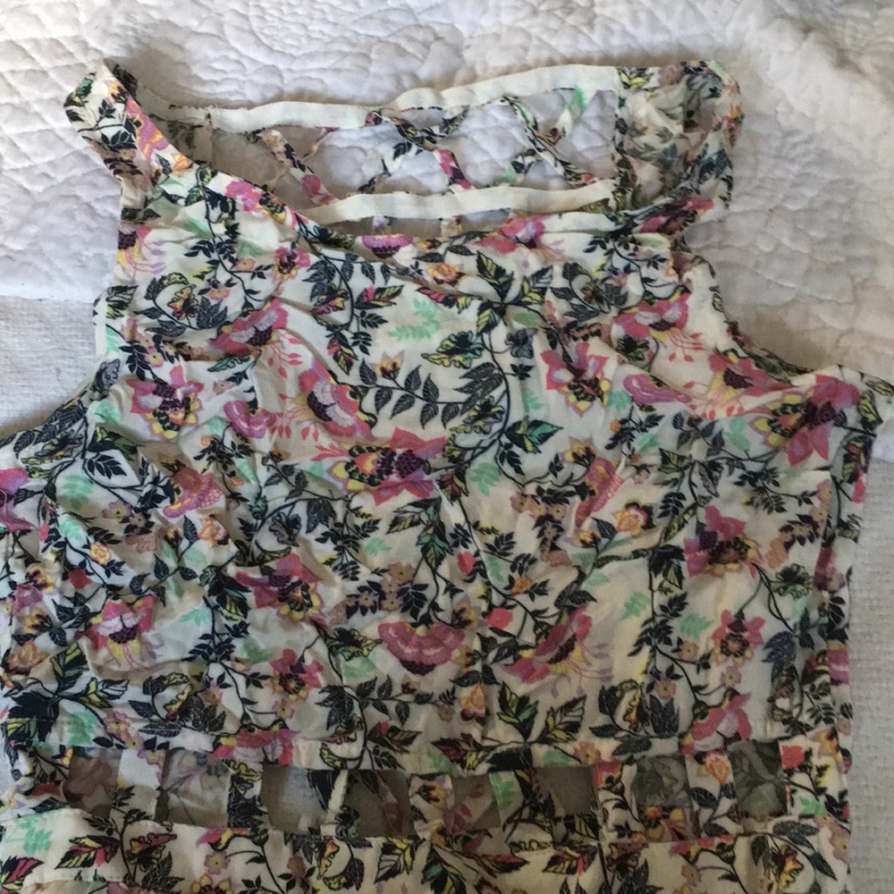 Cream cutout dress